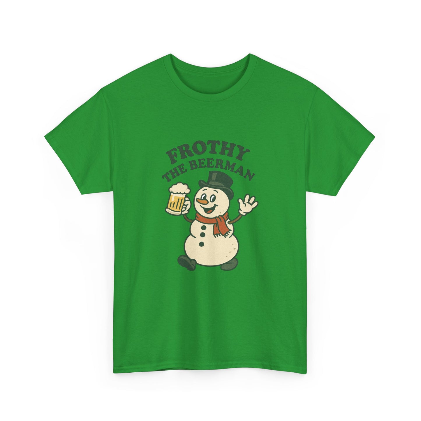 Frothy the Snowman Tee – Funny Holiday Beer T‑Shirt