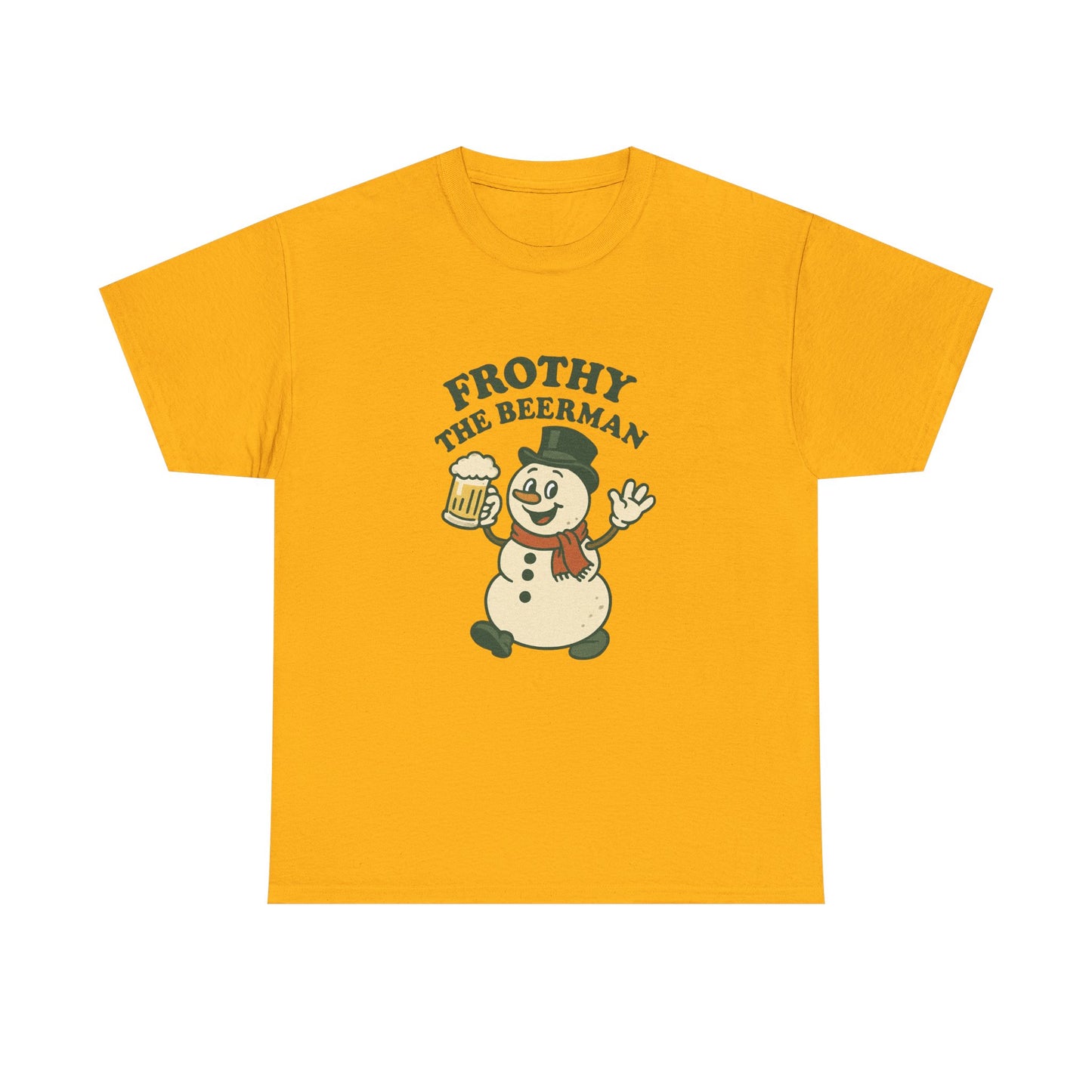 Frothy the Snowman Tee – Funny Holiday Beer T‑Shirt