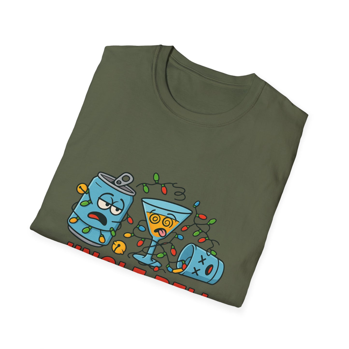 Jingle Bell Wrecked T-Shirt — Funny Christmas Party Holiday Tee