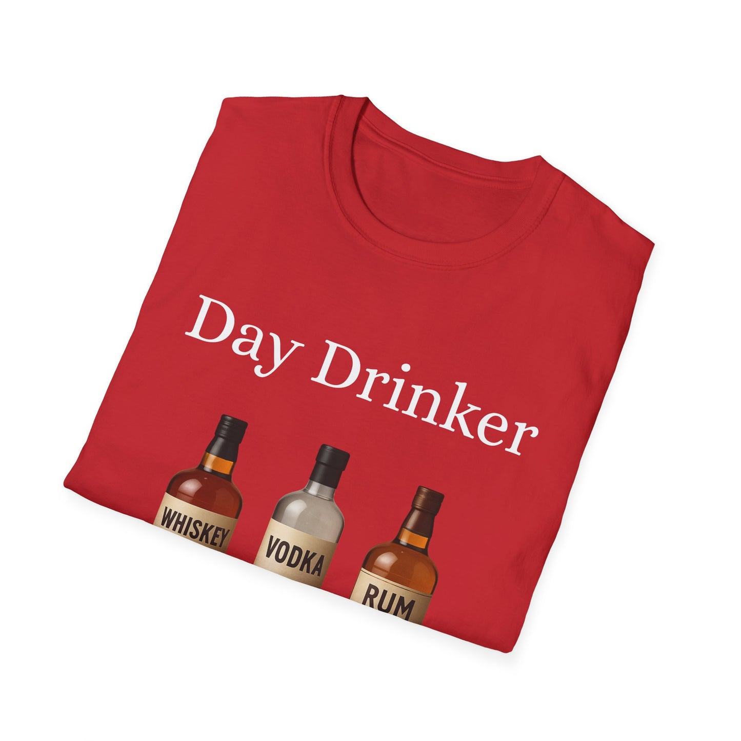 Liquor Bottle Graphic T-Shirt — Whiskey Vodka Rum Vintage Bar Tee