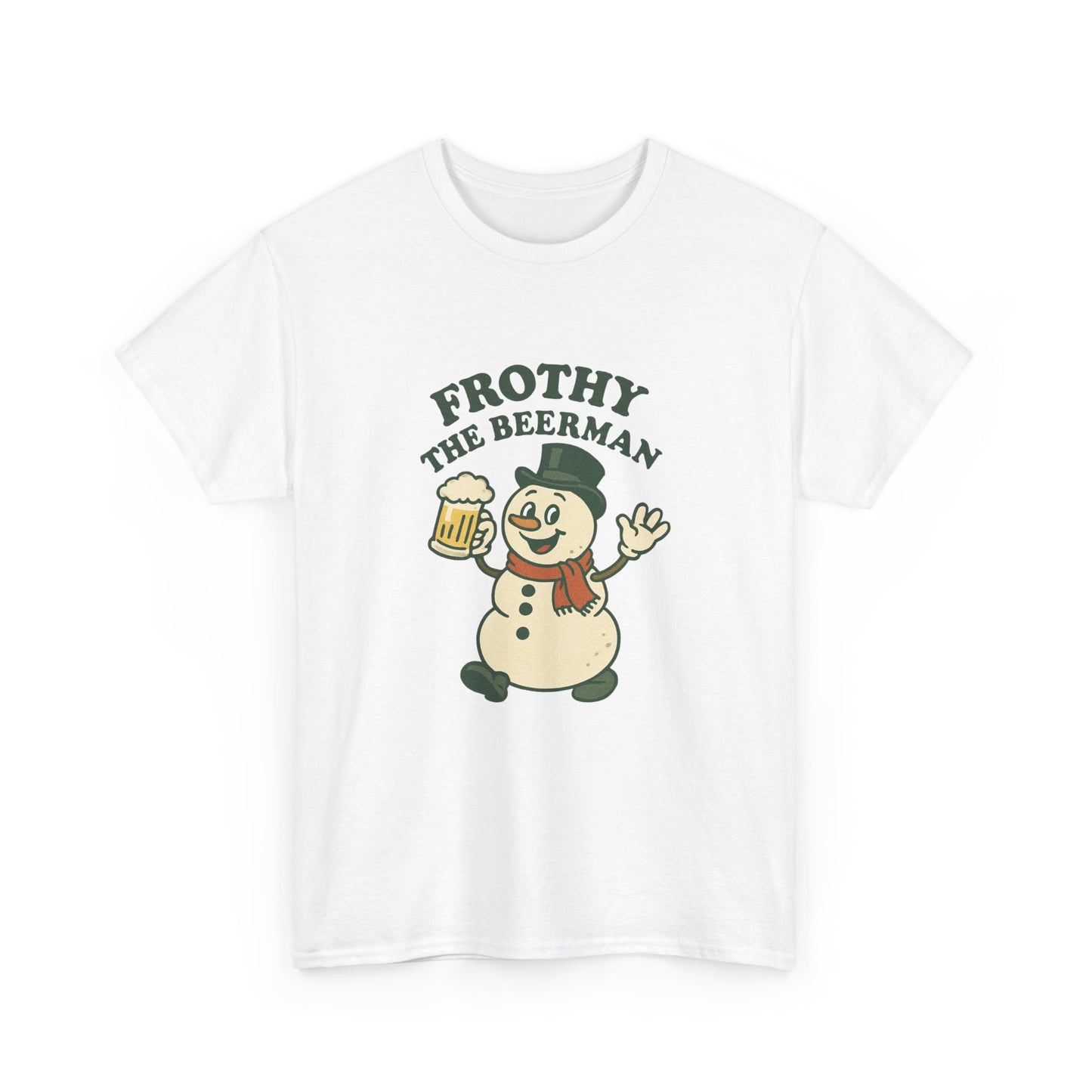 Frothy the Snowman Tee – Funny Holiday Beer T‑Shirt