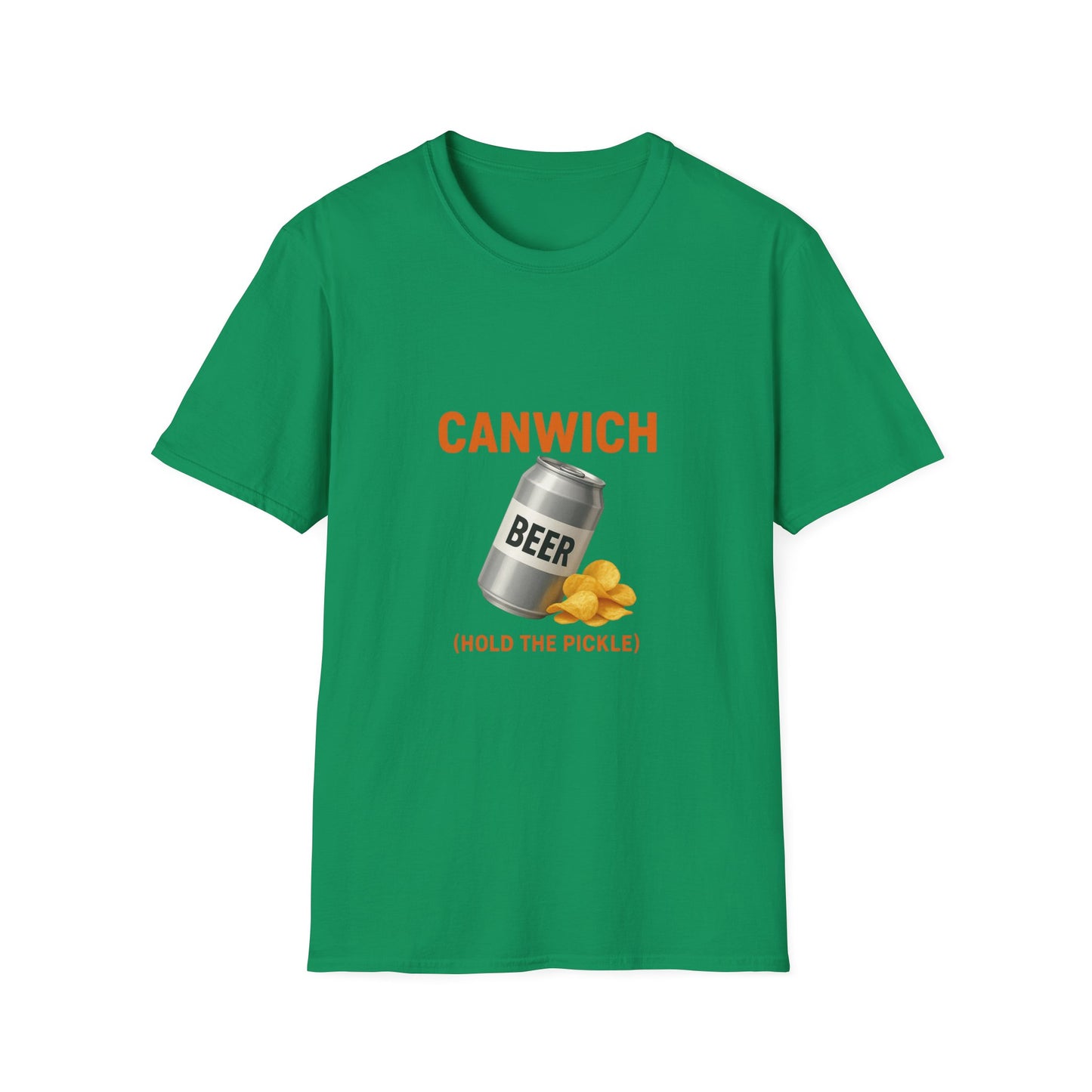 Canwich Beer T-Shirt (Hold the Pickle) — Funny Beer & Chips Graphic Tee