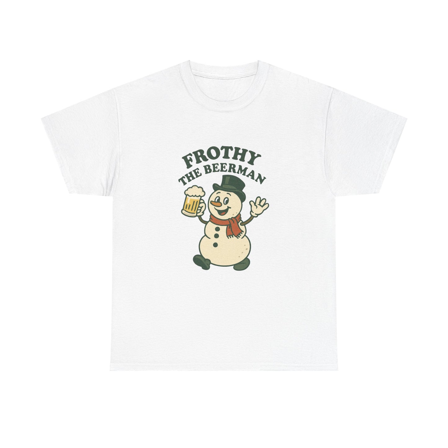 Frothy the Snowman Tee – Funny Holiday Beer T‑Shirt