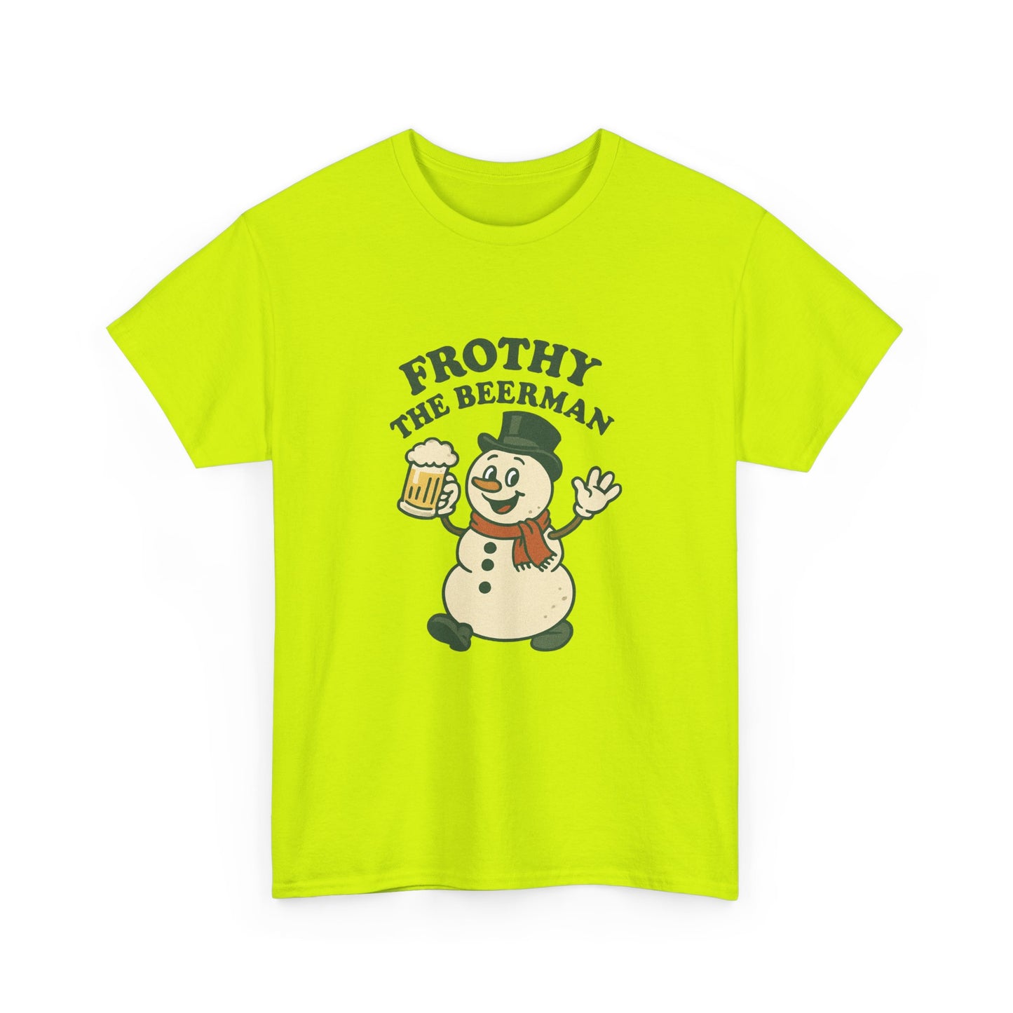 Frothy the Snowman Tee – Funny Holiday Beer T‑Shirt