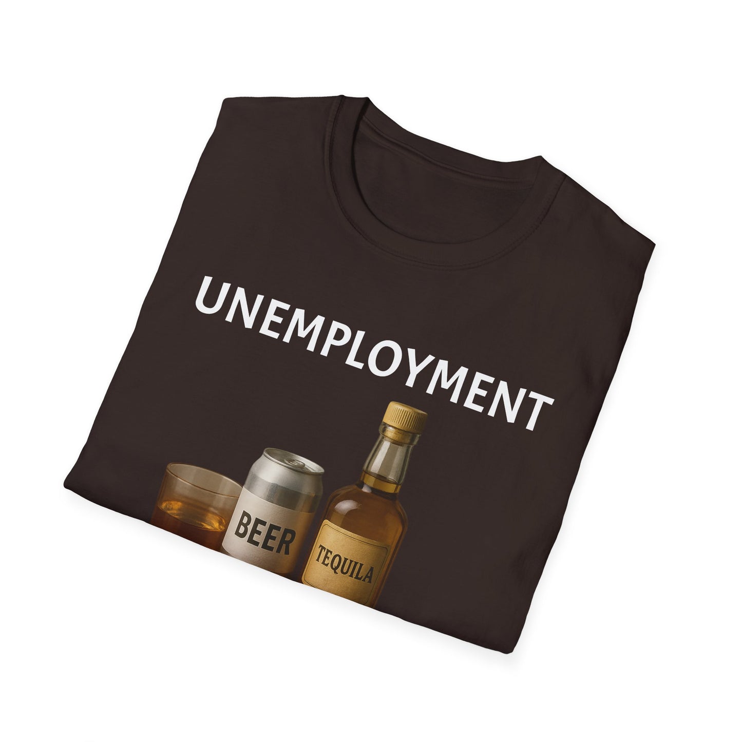 Unemployment Starter Kit T‑Shirt — Funny Beer & Tequila Graphic Tee