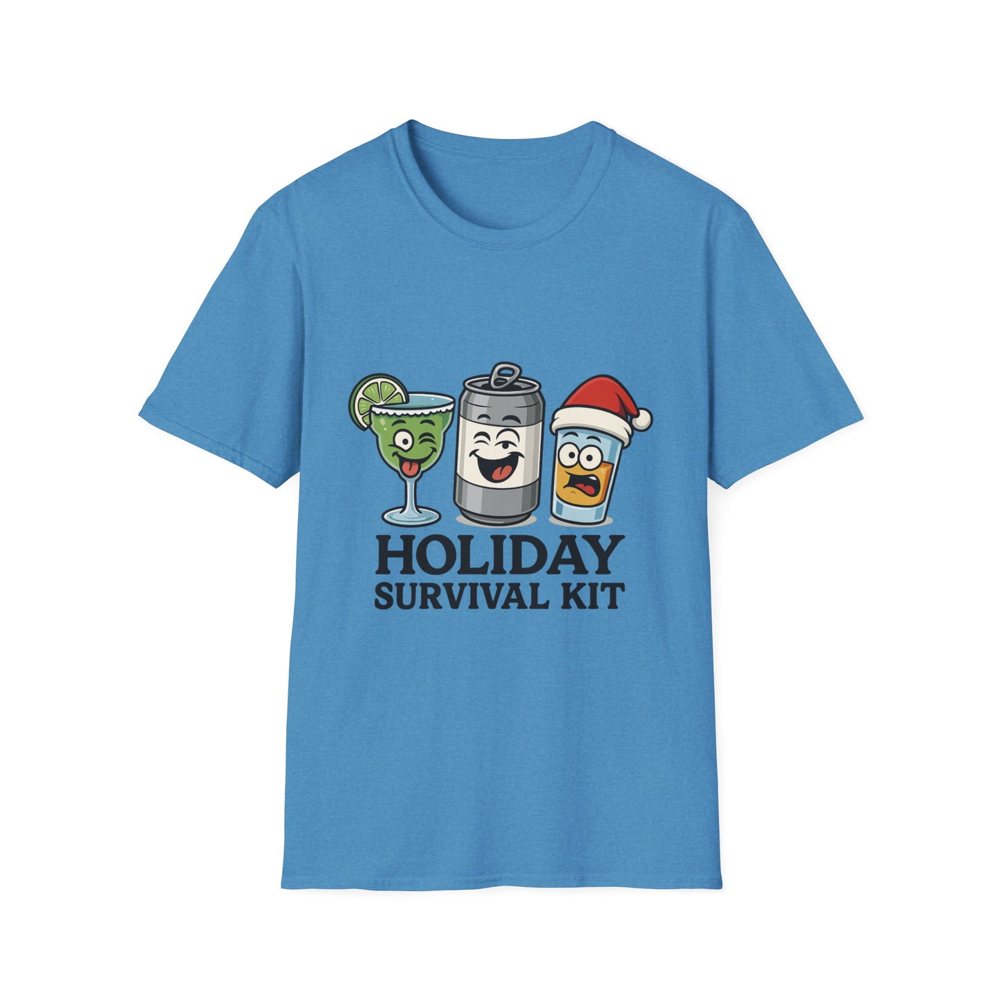 Holiday Survival Kit T-Shirt — Funny Christmas Cocktail Tee