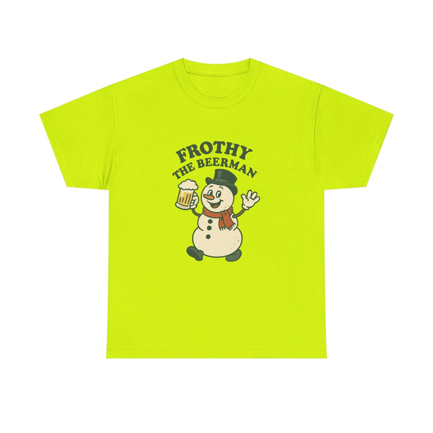 Frothy the Snowman Tee – Funny Holiday Beer T‑Shirt