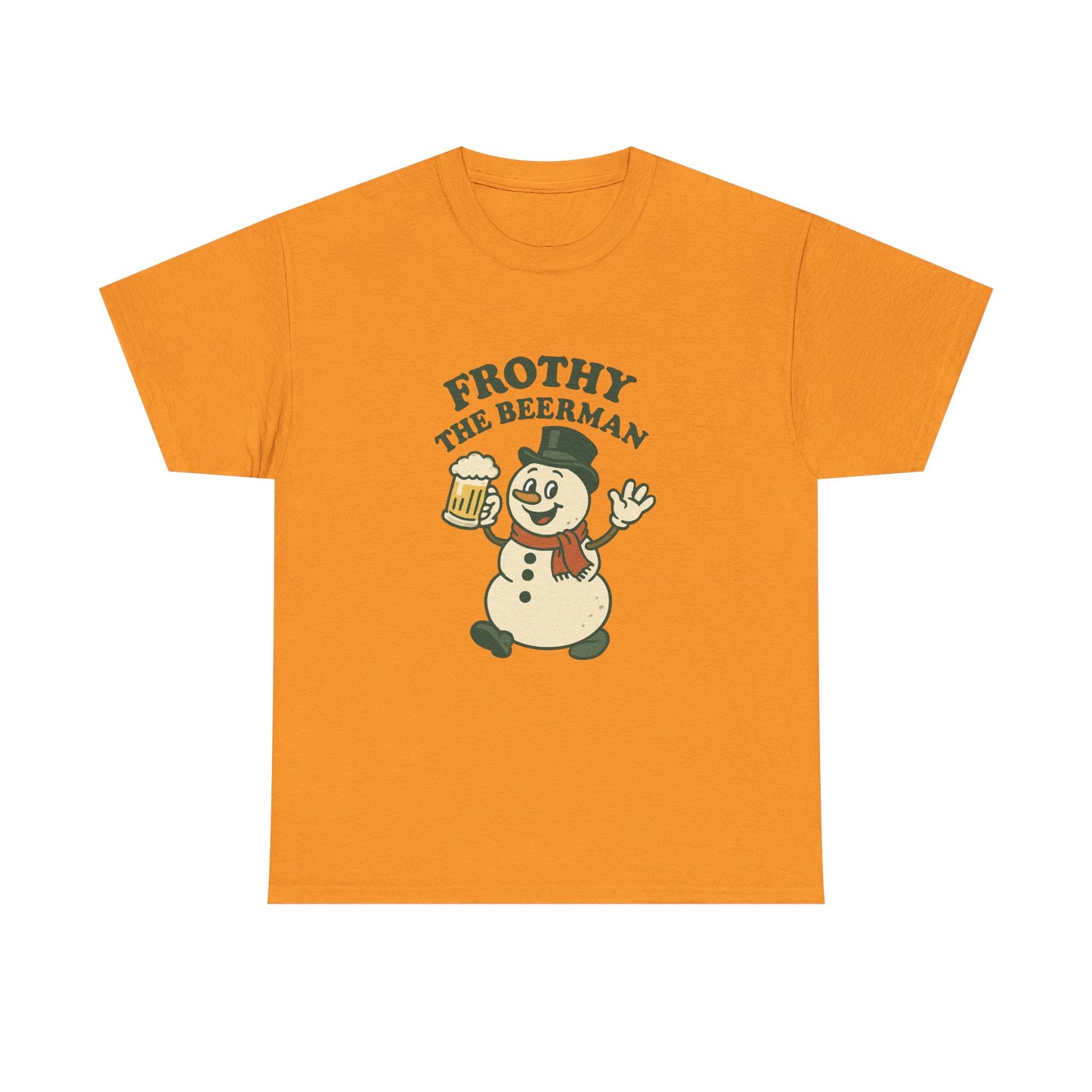 Frothy the Snowman Tee – Funny Holiday Beer T‑Shirt