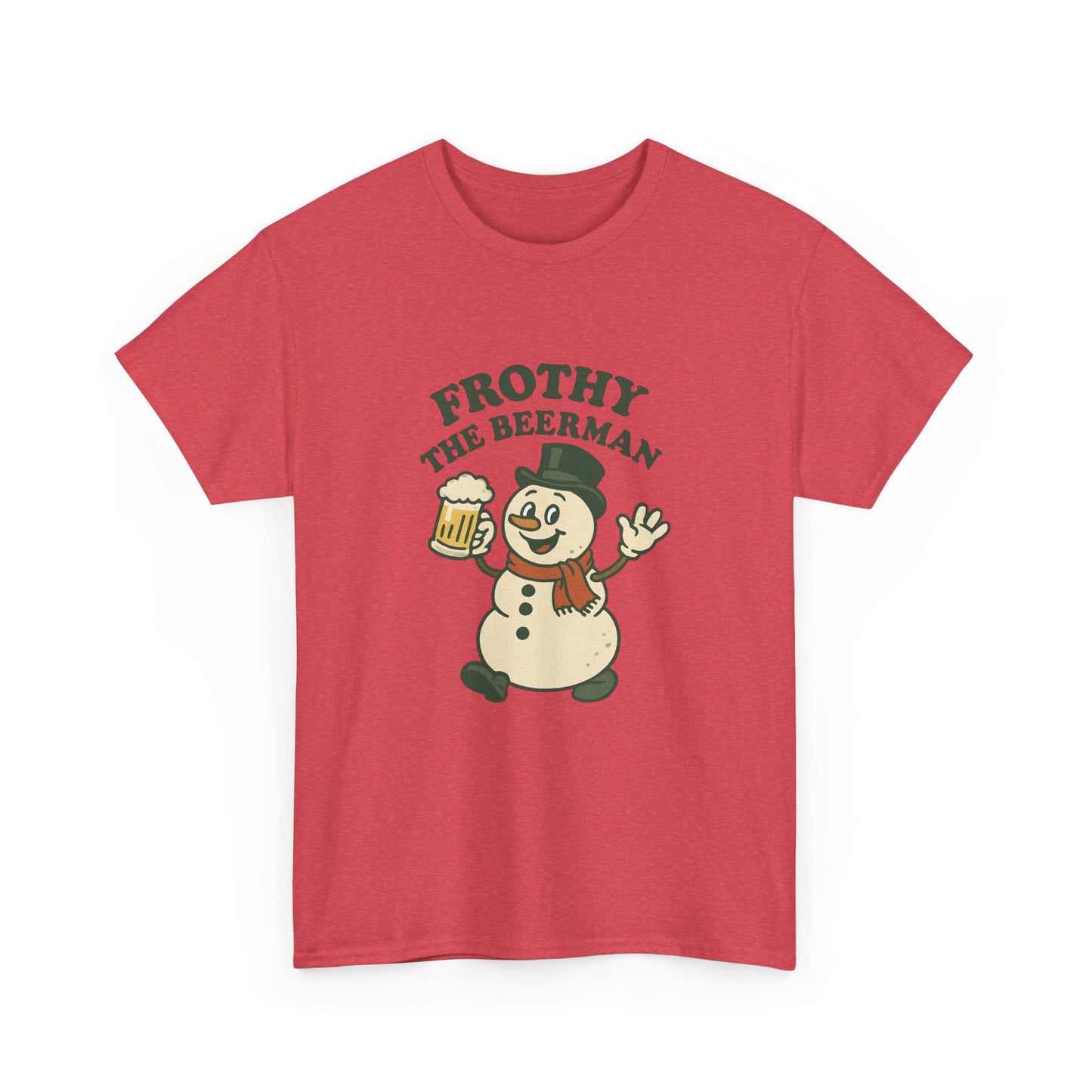 Frothy the Snowman Tee – Funny Holiday Beer T‑Shirt