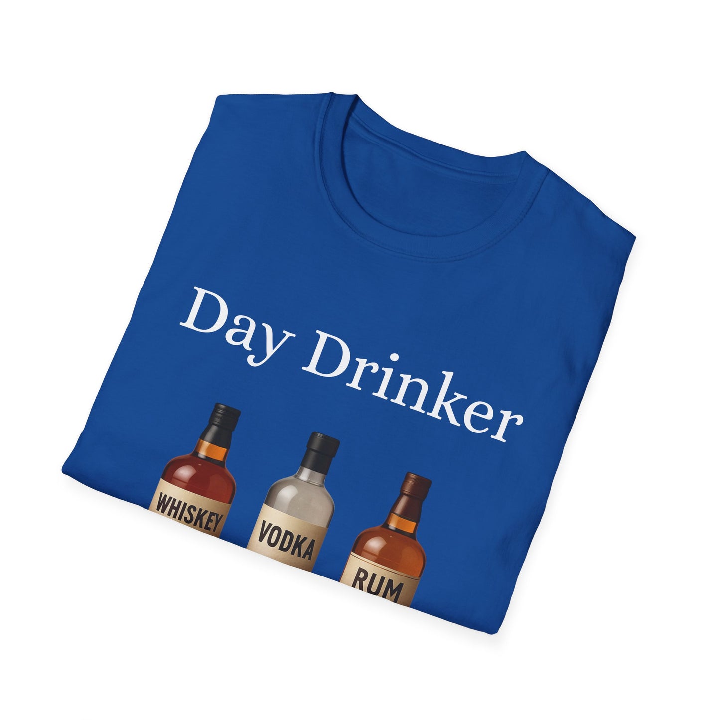 Liquor Bottle Graphic T-Shirt — Whiskey Vodka Rum Vintage Bar Tee