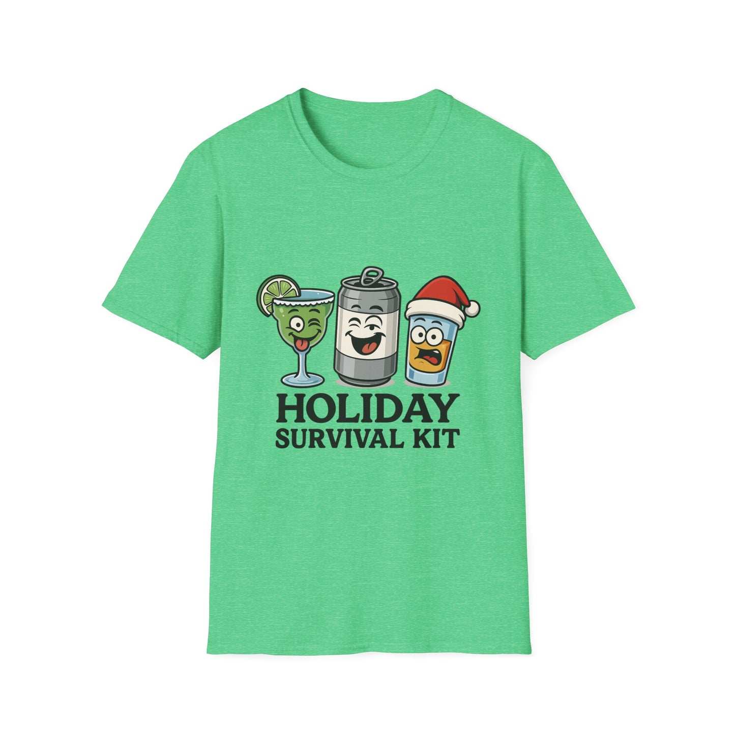 Holiday Survival Kit T-Shirt — Funny Christmas Cocktail Tee