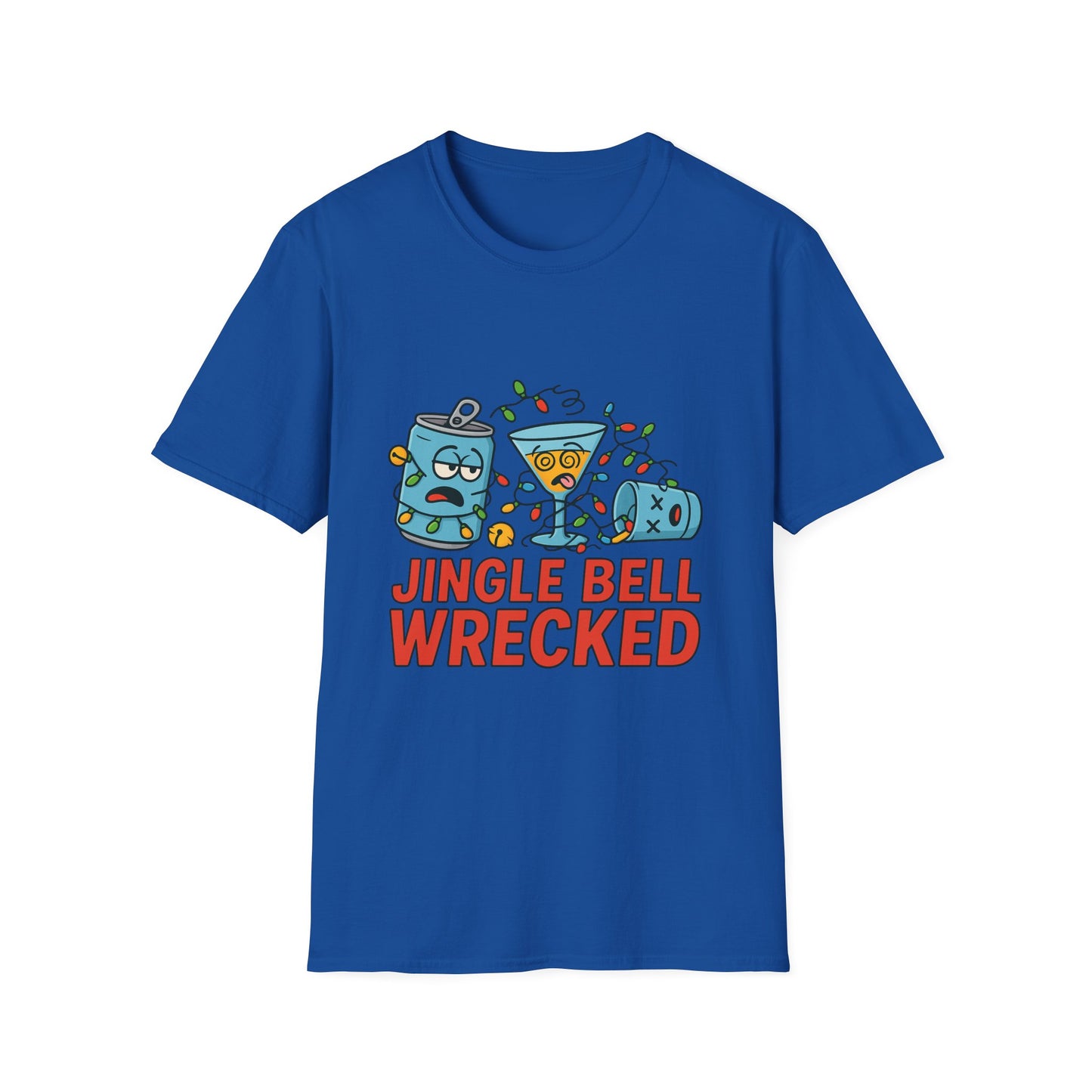 Jingle Bell Wrecked T-Shirt — Funny Christmas Party Holiday Tee
