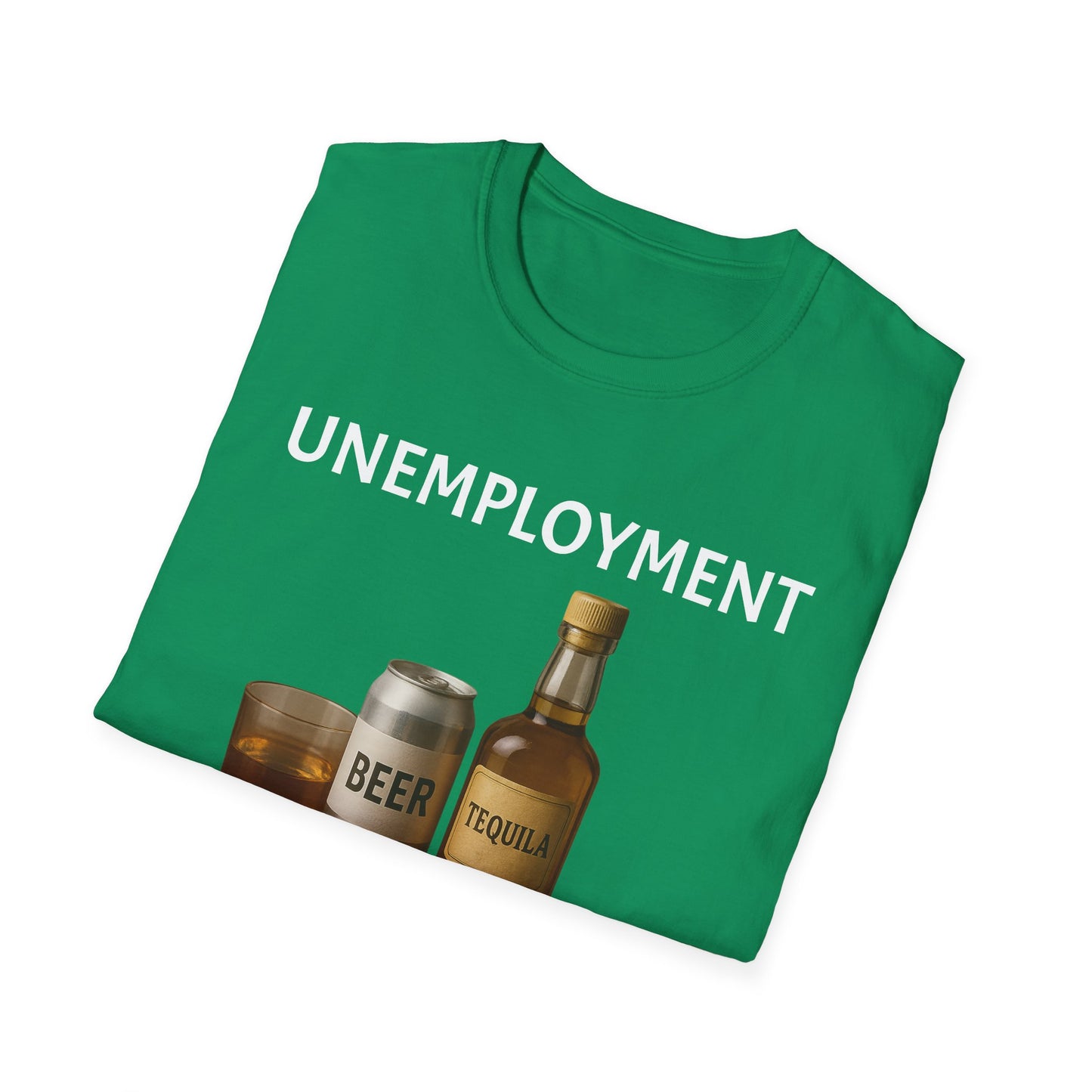 Unemployment Starter Kit T‑Shirt — Funny Beer & Tequila Graphic Tee