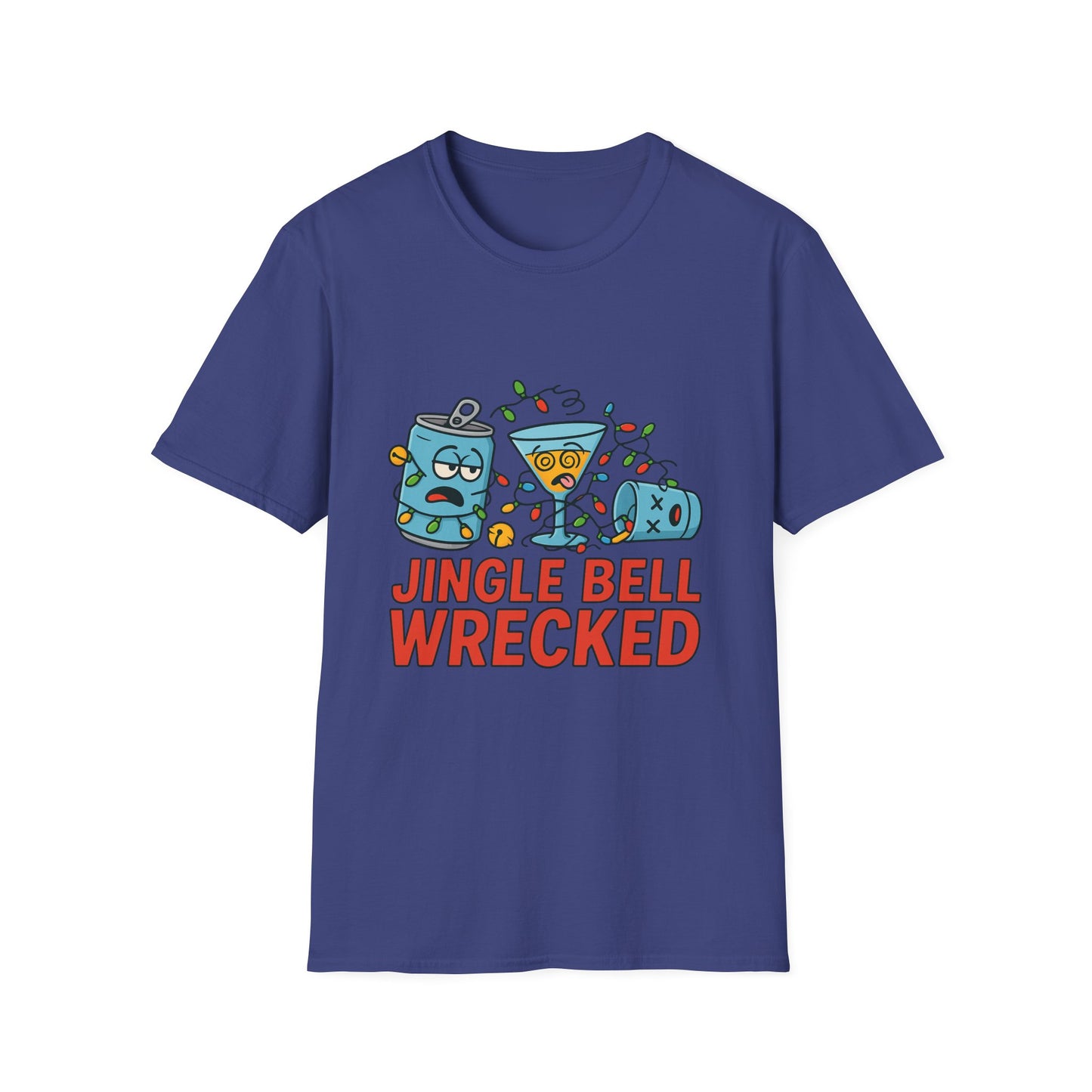 Jingle Bell Wrecked T-Shirt — Funny Christmas Party Holiday Tee