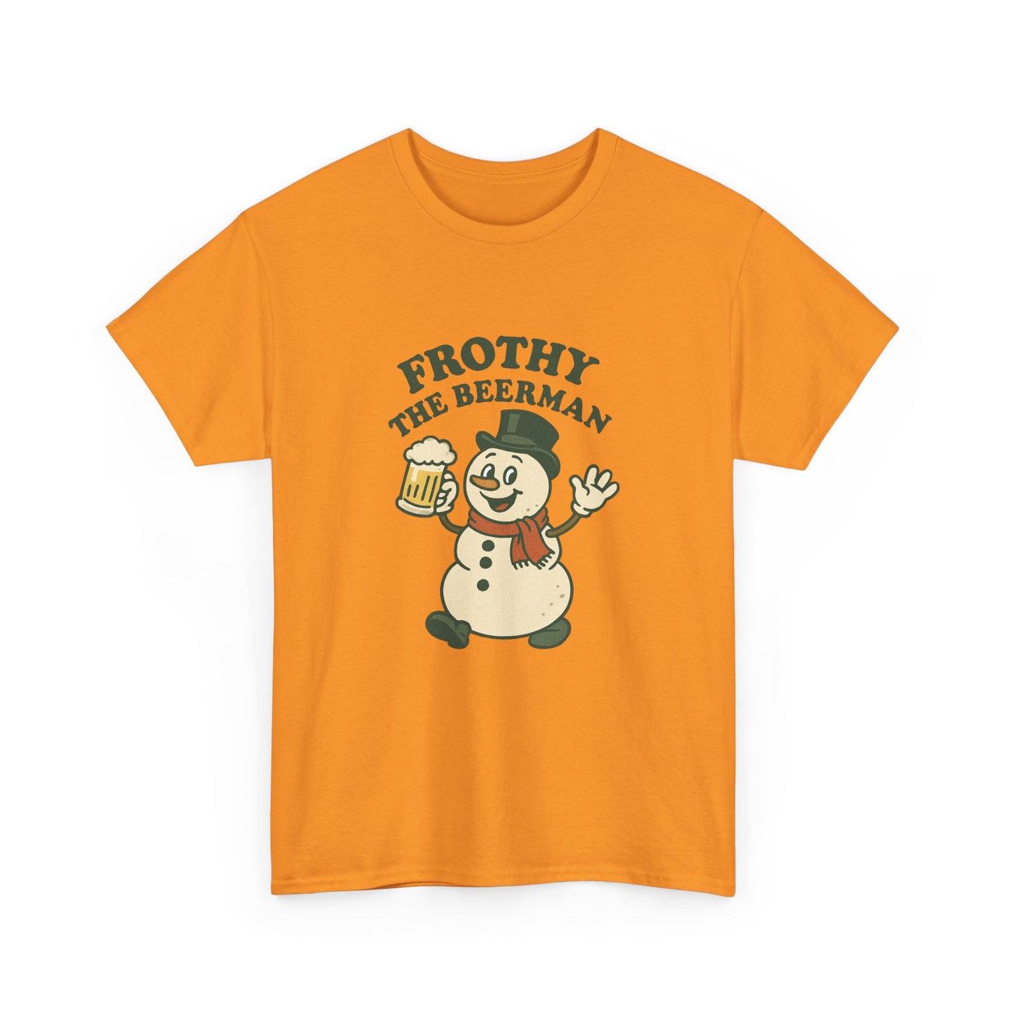 Frothy the Snowman Tee – Funny Holiday Beer T‑Shirt