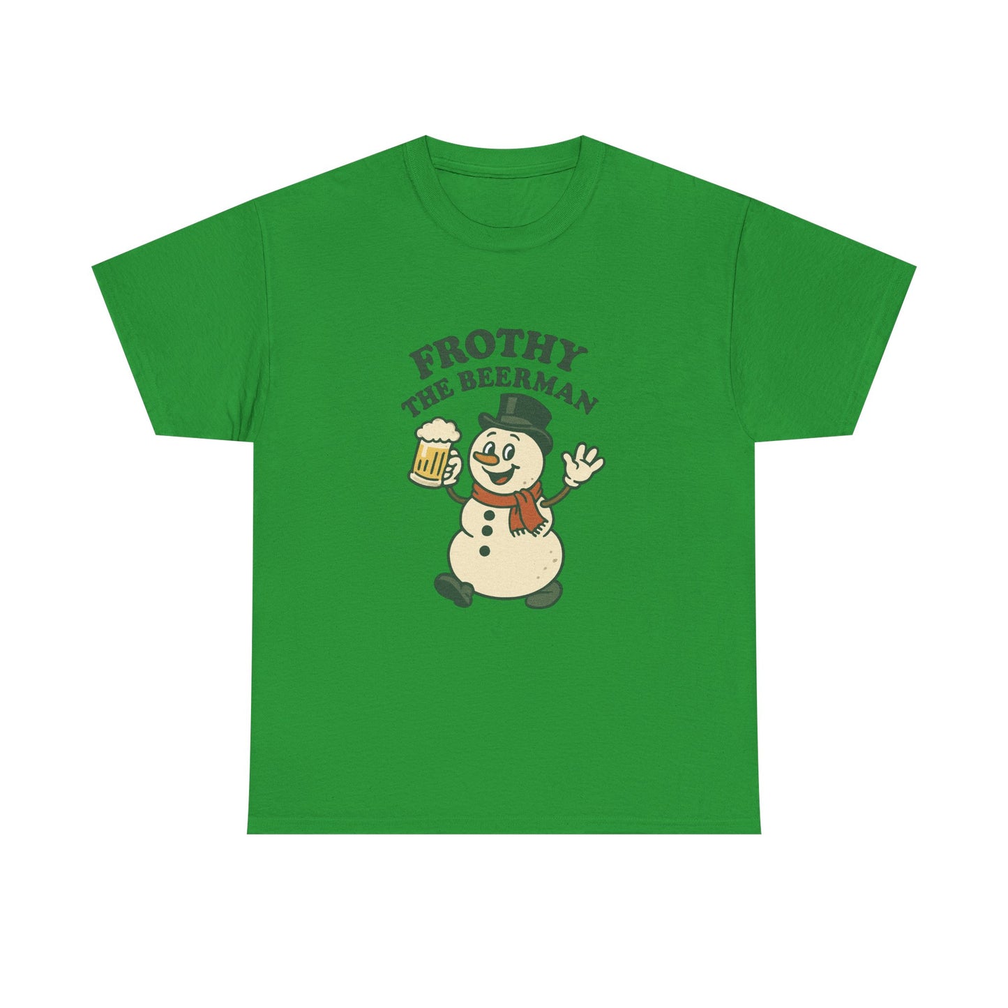 Frothy the Snowman Tee – Funny Holiday Beer T‑Shirt