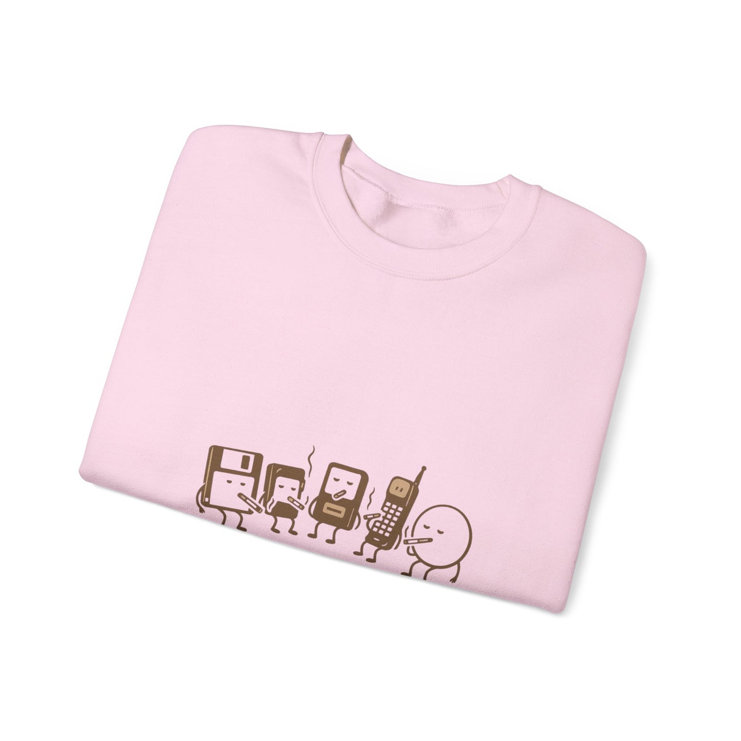 Tech Support Group Crewneck Sweatshirt – Cute IT Help Cartoon