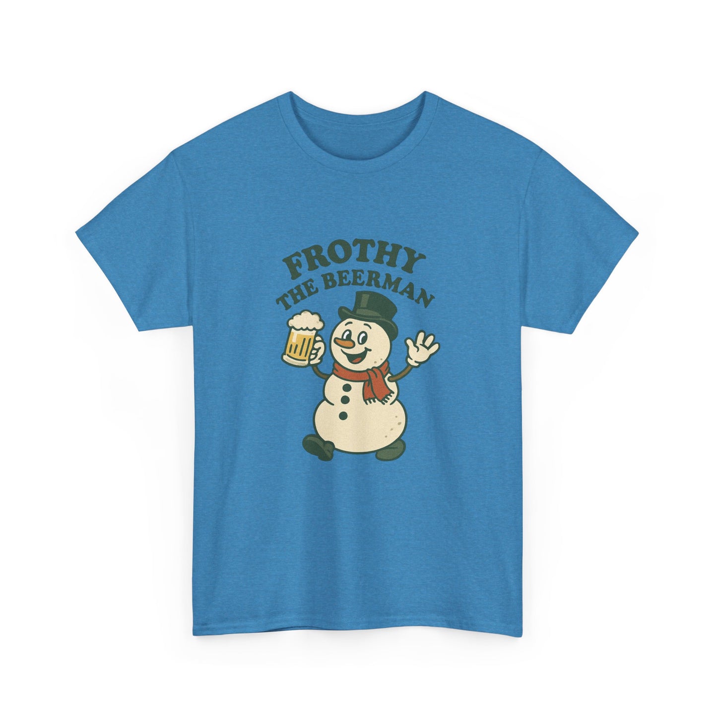 Frothy the Snowman Tee – Funny Holiday Beer T‑Shirt