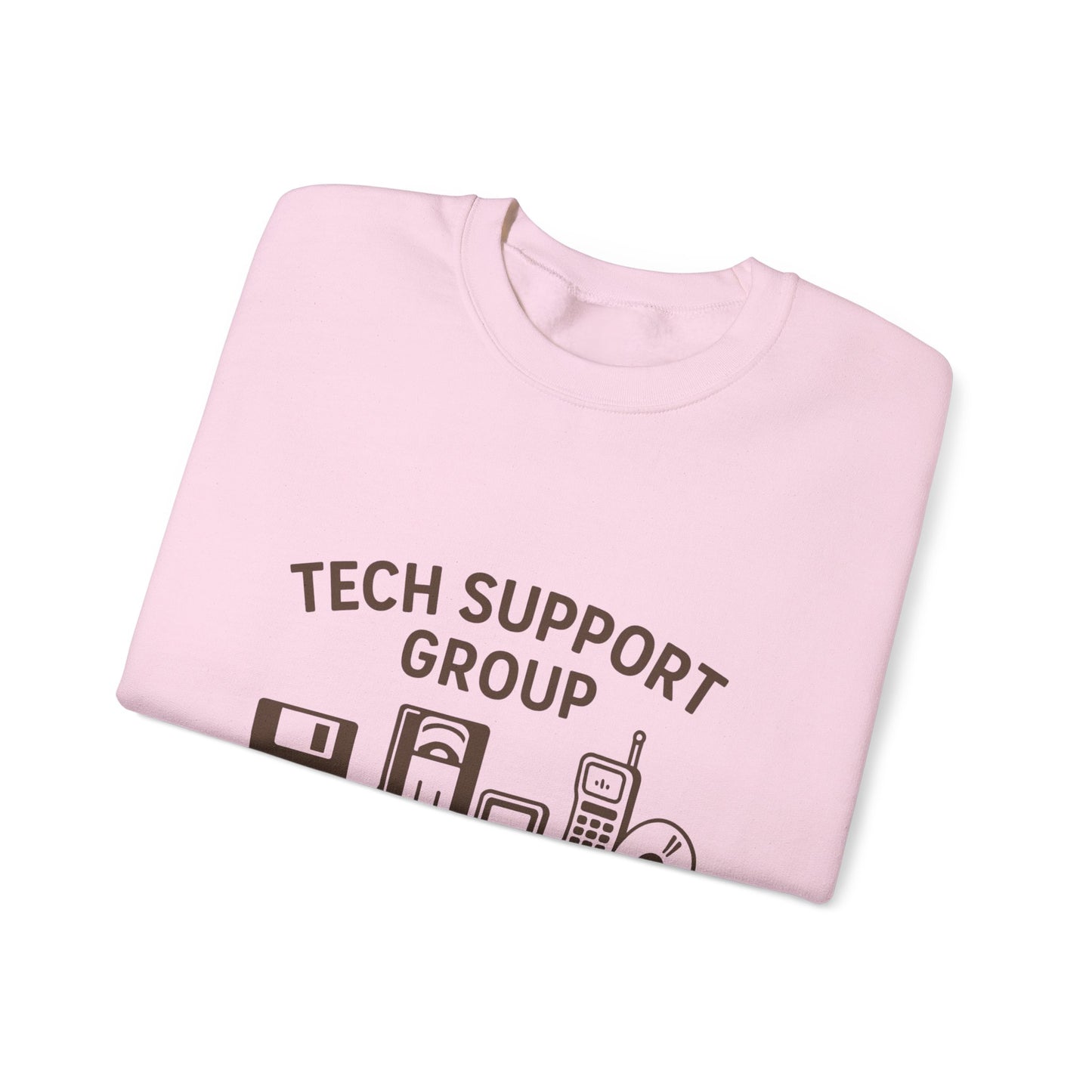 Tech Support Group Sweatshirt — "We're Obsolete, Not Forgotten" Crewneck