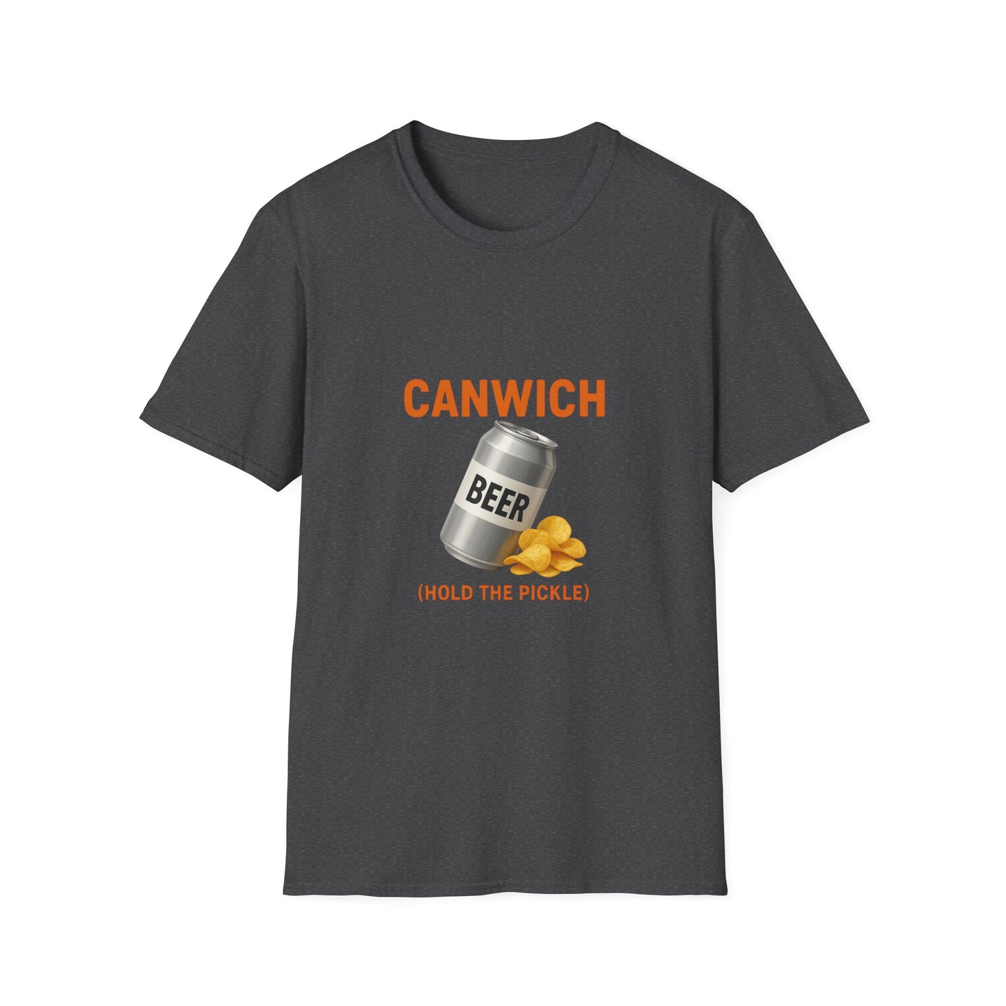 Canwich Beer T-Shirt (Hold the Pickle) — Funny Beer & Chips Graphic Tee