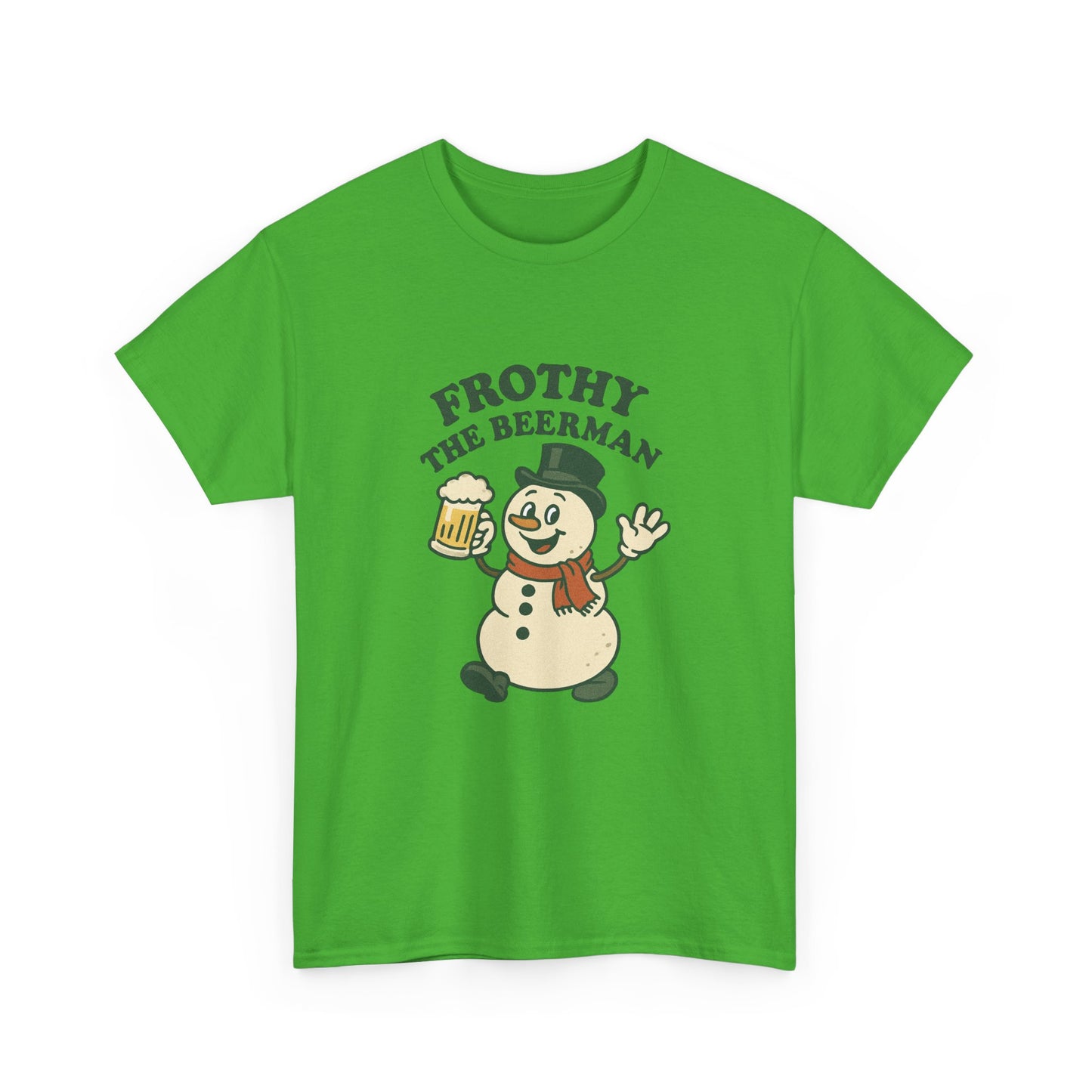 Frothy the Snowman Tee – Funny Holiday Beer T‑Shirt