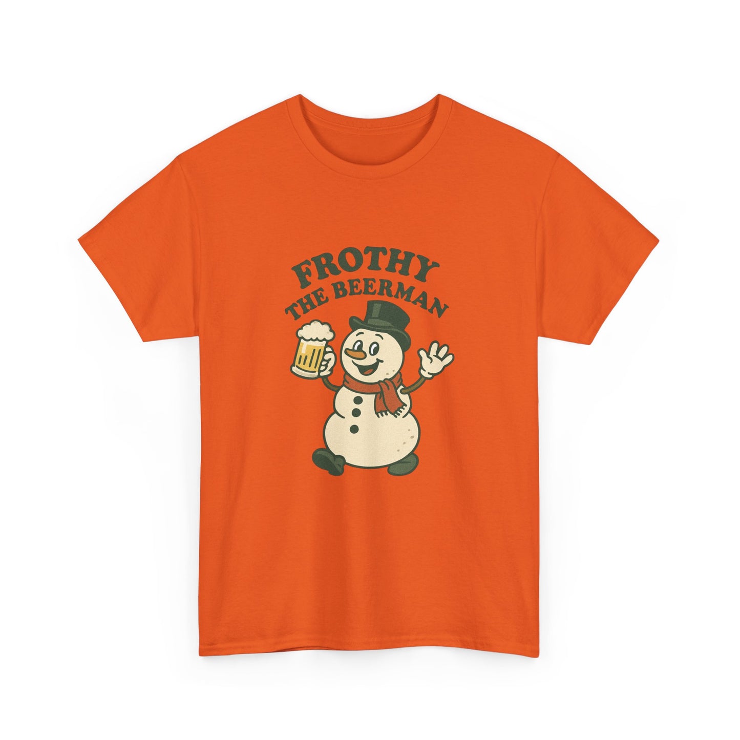Frothy the Snowman Tee – Funny Holiday Beer T‑Shirt