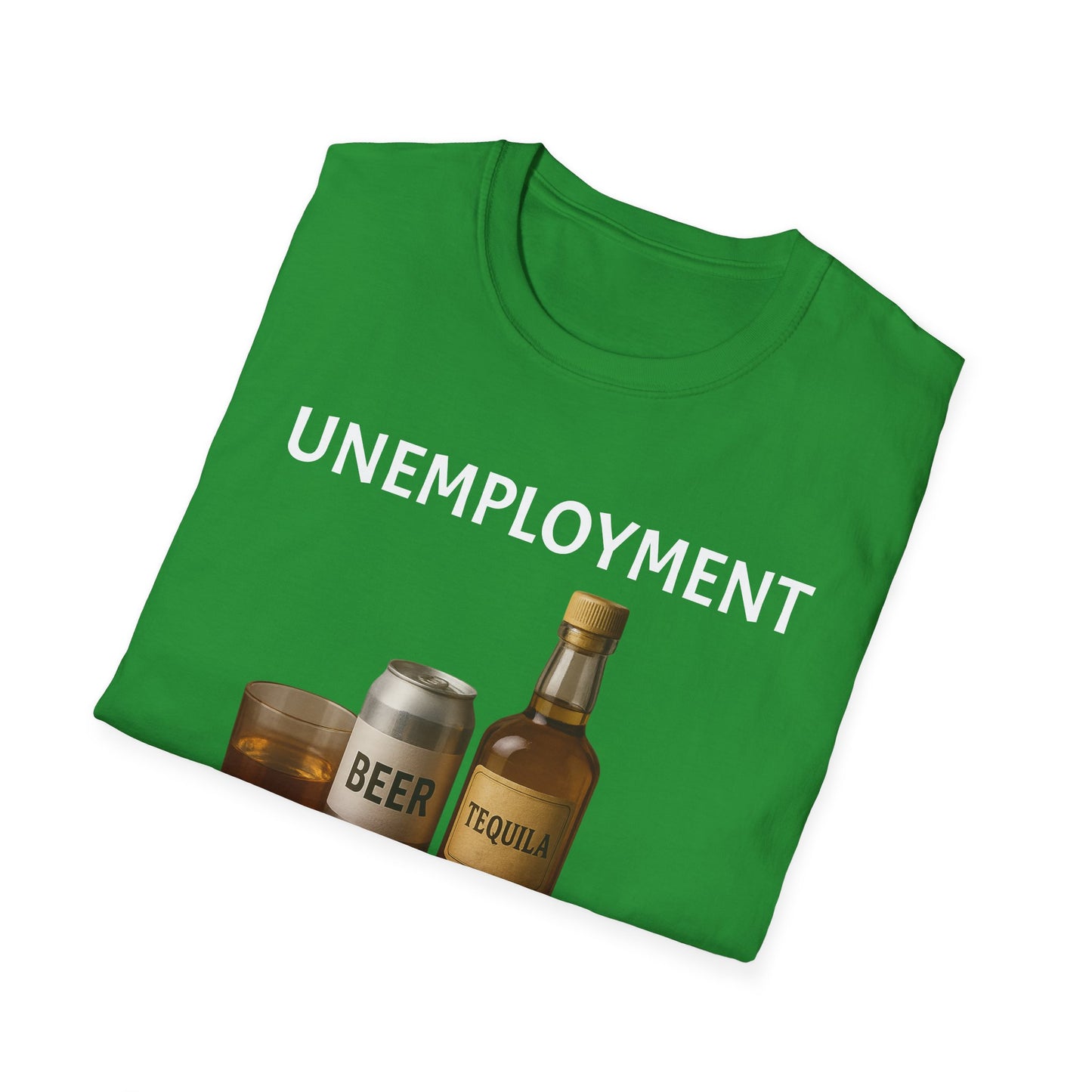 Unemployment Starter Kit T‑Shirt — Funny Beer & Tequila Graphic Tee