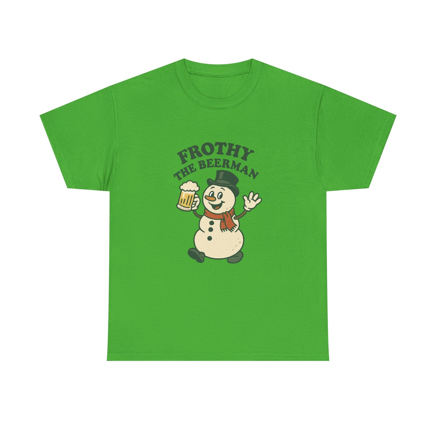 Frothy the Snowman Tee – Funny Holiday Beer T‑Shirt