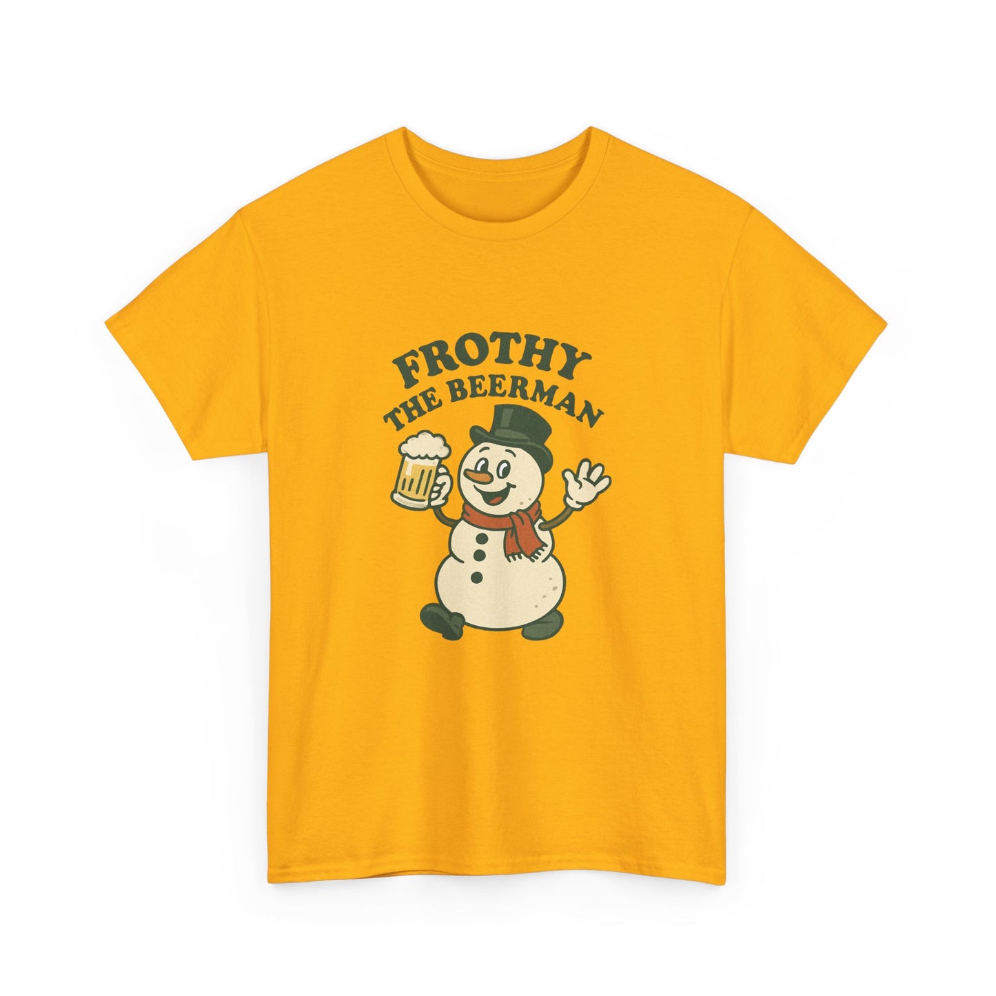 Frothy the Snowman Tee – Funny Holiday Beer T‑Shirt