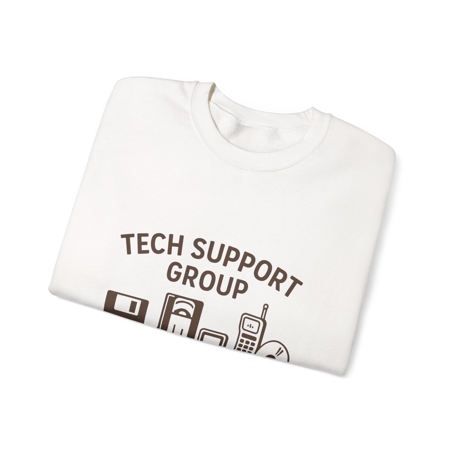 Tech Support Group Sweatshirt — "We're Obsolete, Not Forgotten" Crewneck