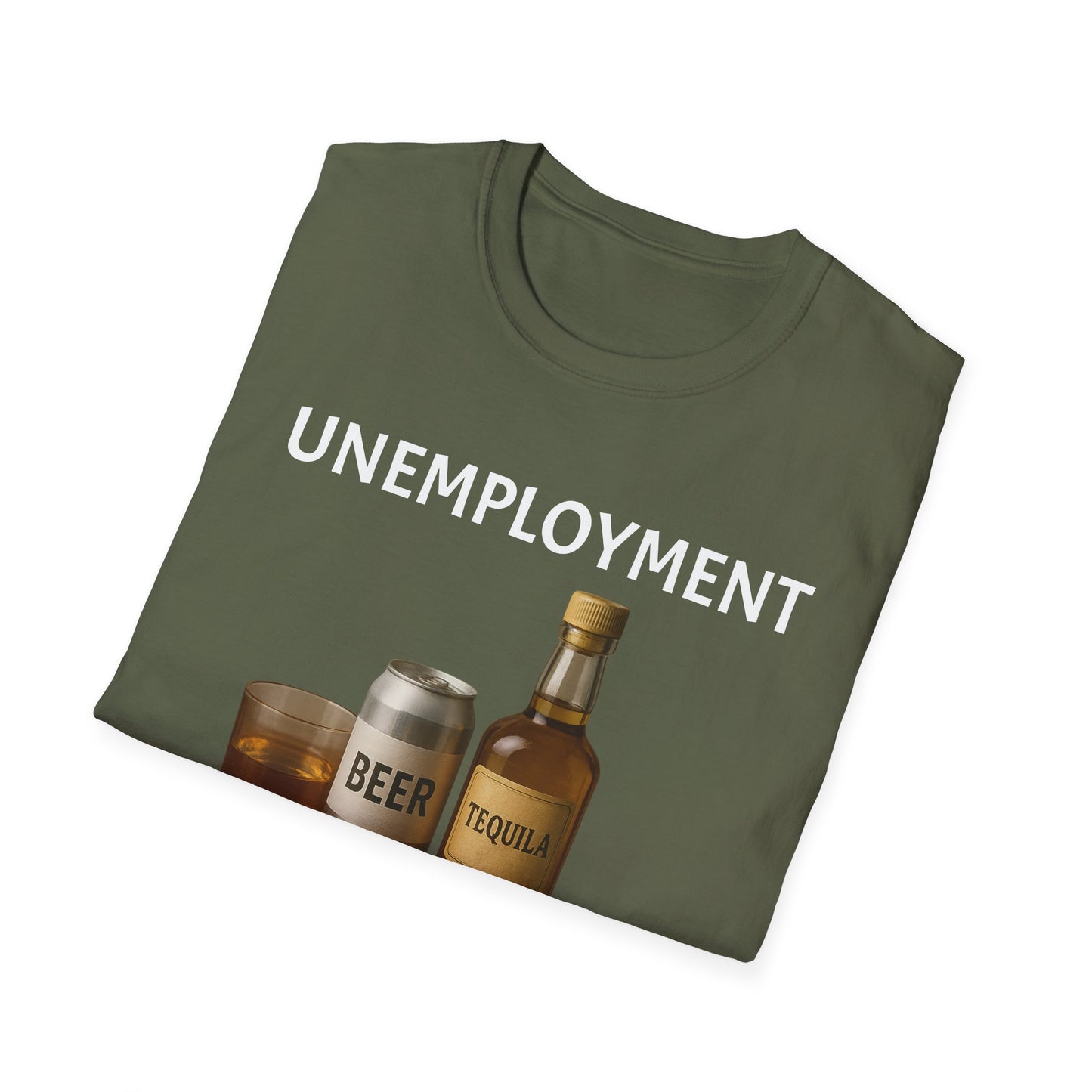 Unemployment Starter Kit T‑Shirt — Funny Beer & Tequila Graphic Tee