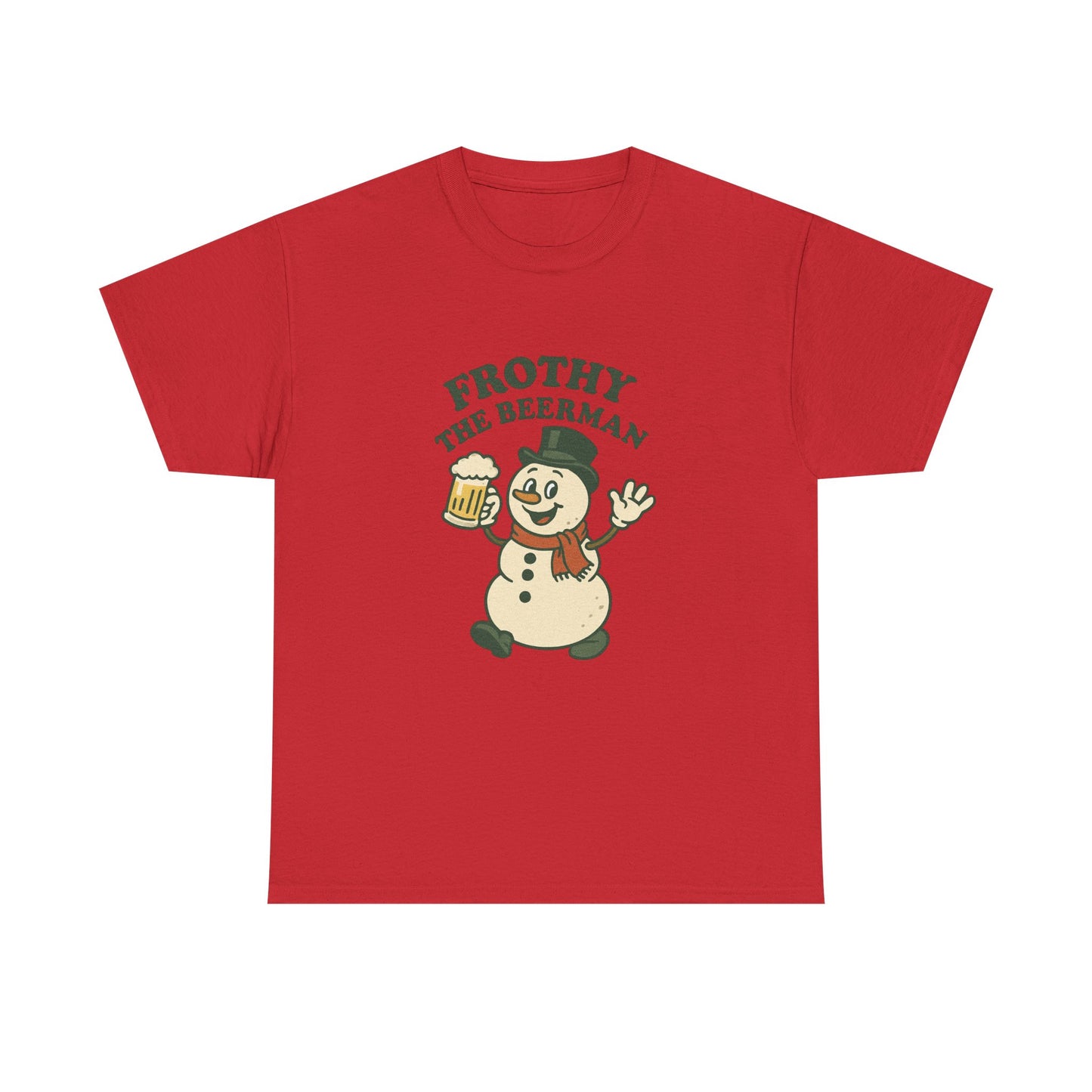 Frothy the Snowman Tee – Funny Holiday Beer T‑Shirt