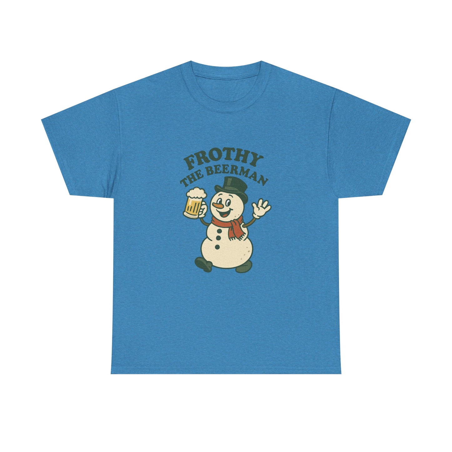Frothy the Snowman Tee – Funny Holiday Beer T‑Shirt