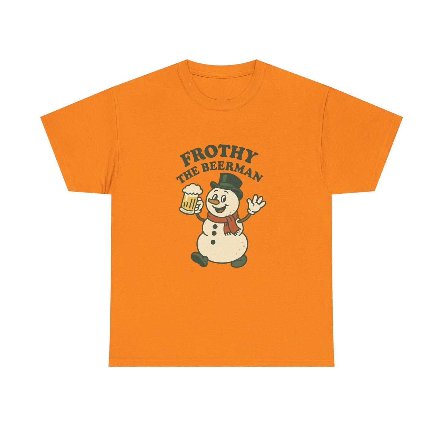 Frothy the Snowman Tee – Funny Holiday Beer T‑Shirt