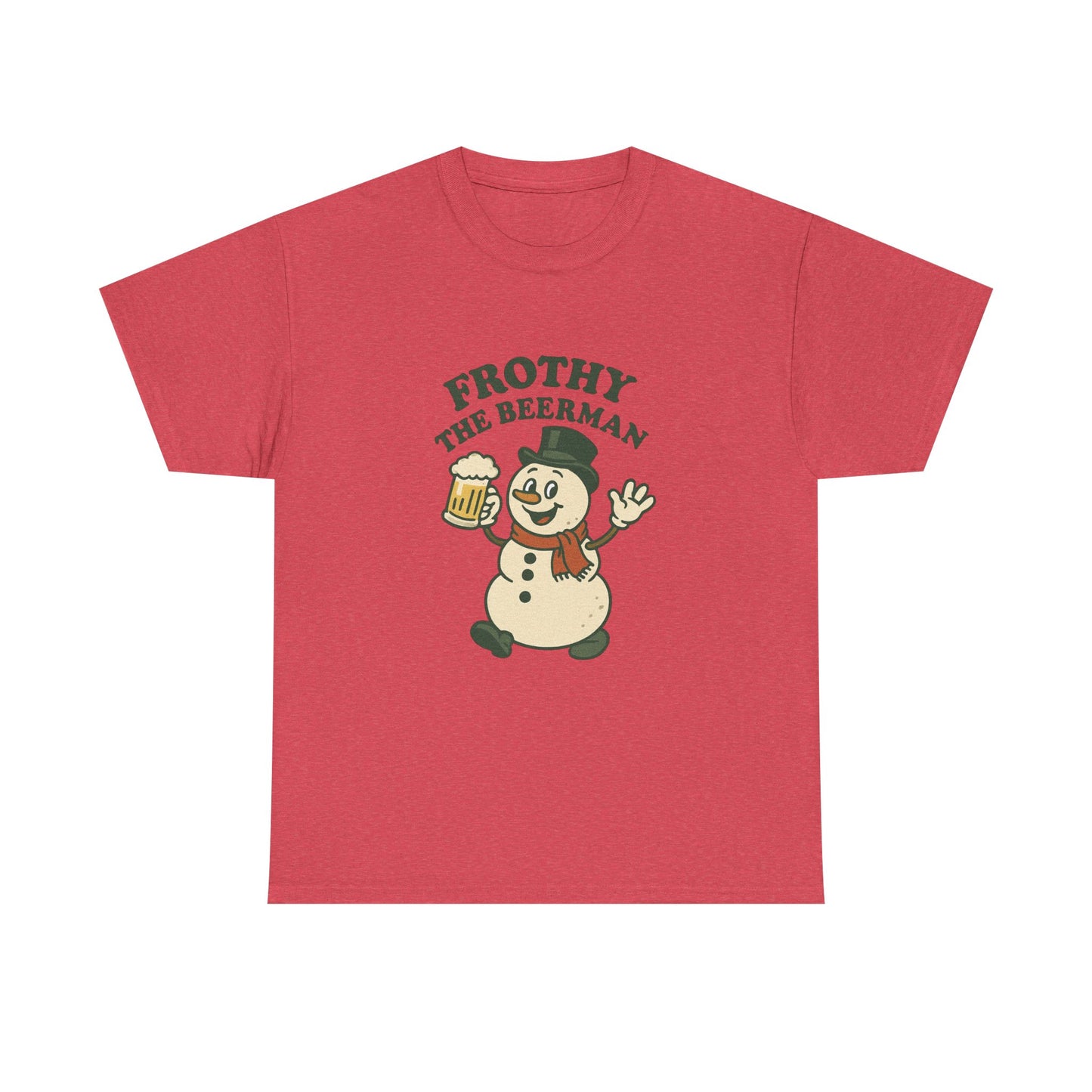 Frothy the Snowman Tee – Funny Holiday Beer T‑Shirt