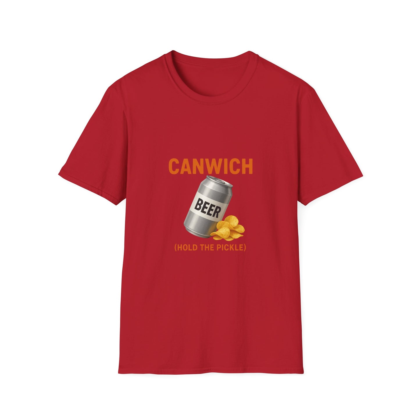 Canwich Beer T-Shirt (Hold the Pickle) — Funny Beer & Chips Graphic Tee