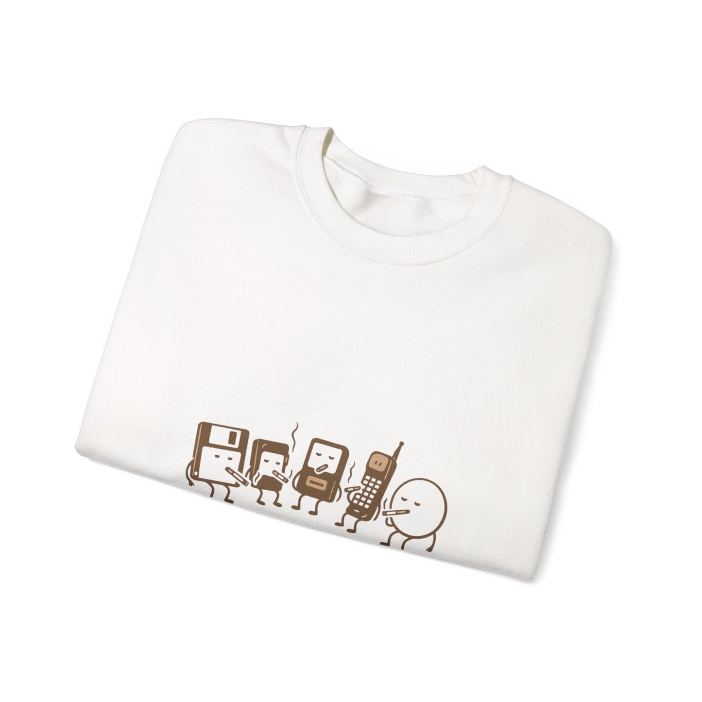 Tech Support Group Crewneck Sweatshirt – Cute IT Help Cartoon