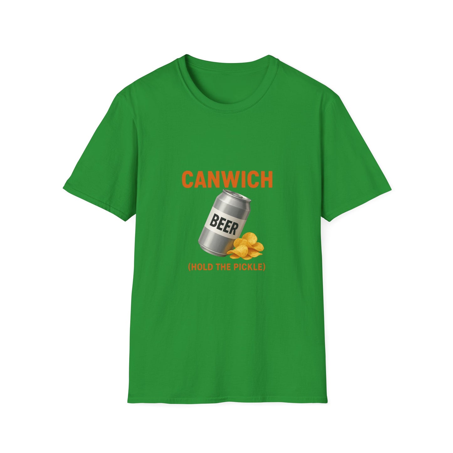 Canwich Beer T-Shirt (Hold the Pickle) — Funny Beer & Chips Graphic Tee