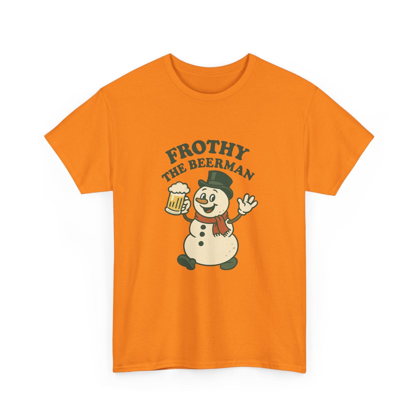 Frothy the Snowman Tee – Funny Holiday Beer T‑Shirt