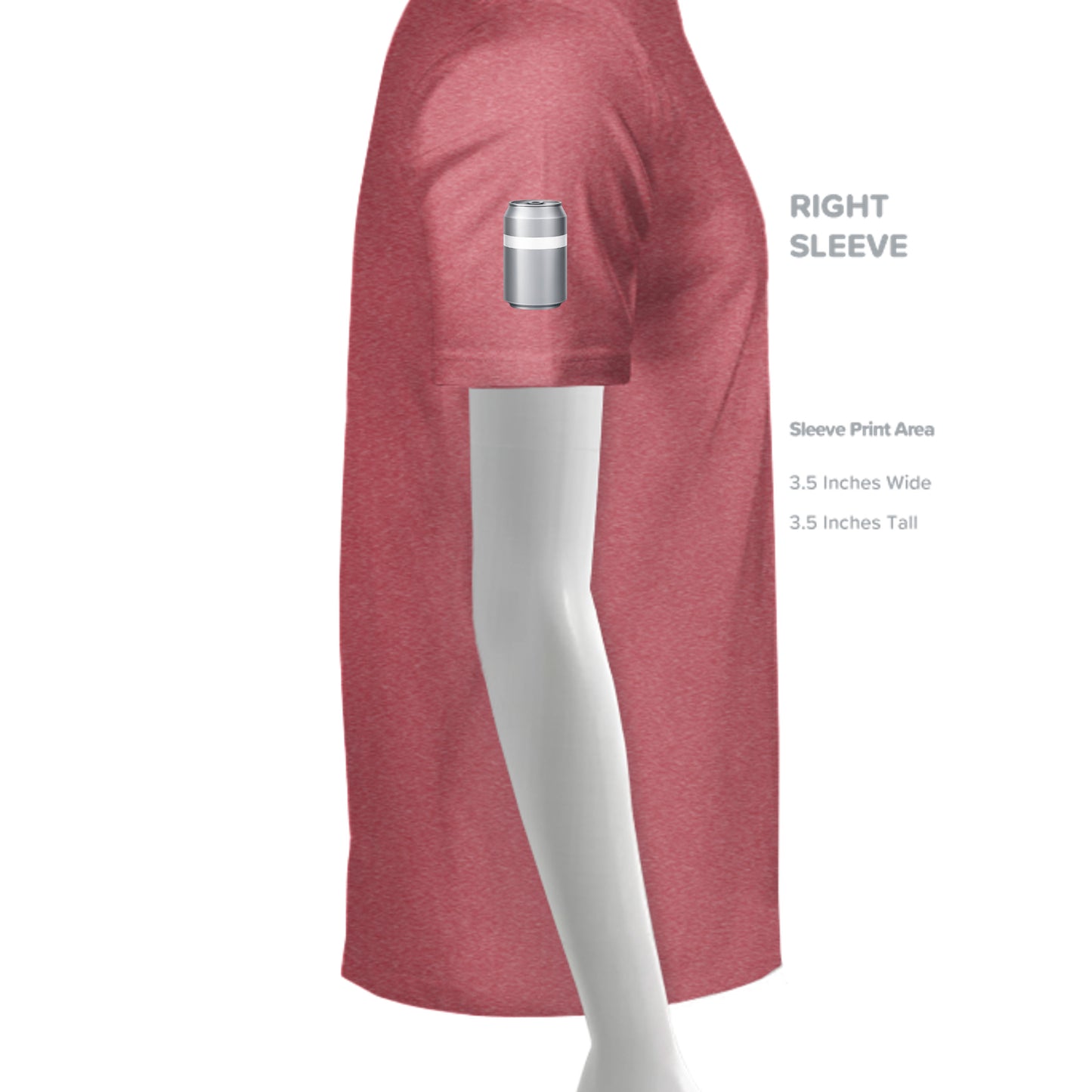 HEATHER RED - G640 - SLEEVE_RIGHT