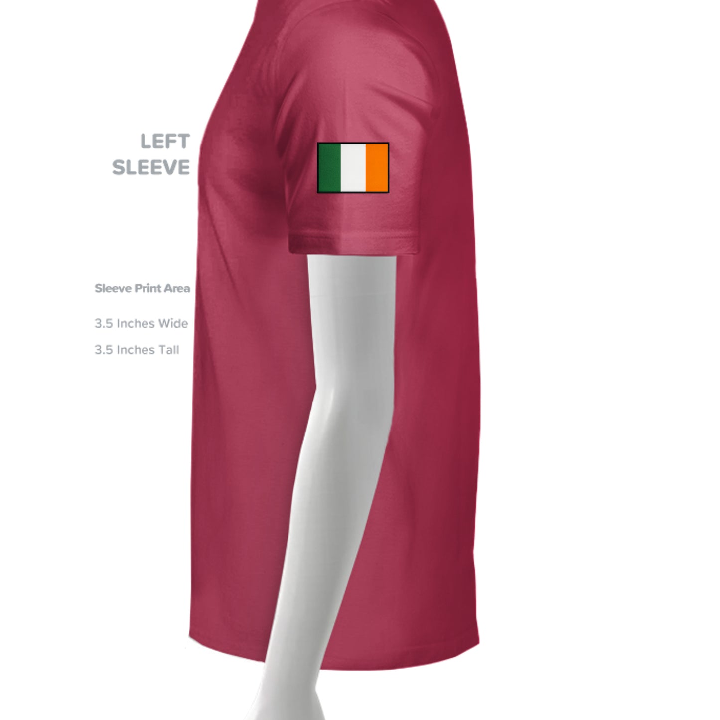 HEATHER RED - 6400CVC - SLEEVE_LEFT